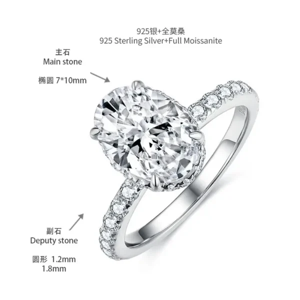 Bohemian Morganite 925 Silvery Ring