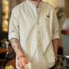 Maden Men's Retro Baseball Shirt