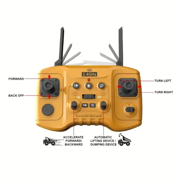 Rechargeable RC Dump Truck Toy