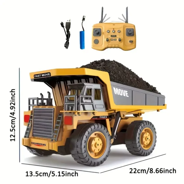 Rechargeable RC Dump Truck Toy