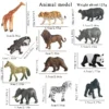 Set of 12 Miniature Animal Figurines