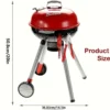 Kids' BBQ Grill Playset with Rotating Casters