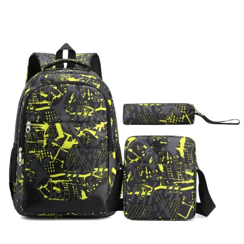 H3db9cfd12e524d28aa34582f7ad7f45eN.webp Wholesale Student Backpack School Bags Three-Piece Set