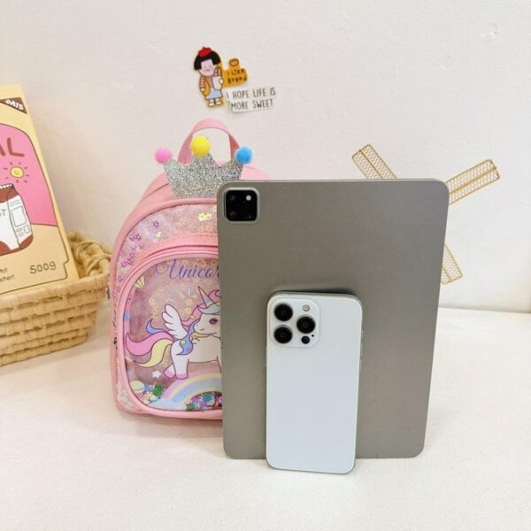 H856ae16a1d6f4cf78742d265ccc70149m.jpg Fashionable Unicorn Girl Korean Version School Backpack for Children